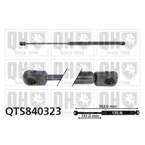 Plynová vzpera pre zadné sklo QUINTON HAZELL QTS840323