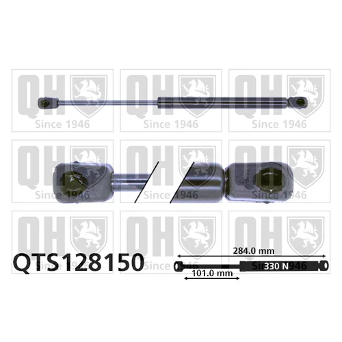Pneumatická pružina, Batožinový/nákladný priestor QUINTON HAZELL QTS128150