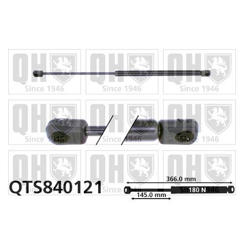 Pneumatická pružina, Batožinový/nákladný priestor QUINTON HAZELL QTS840121