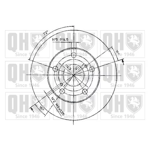 Brzdový kotúč BDC4416 (QUINTON HAZELL) - obr. 1