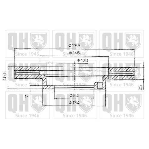 Brzdový kotúč QUINTON HAZELL BDC4818