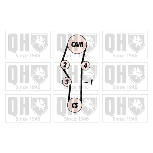 Sada ozubeného remeňa QBK176 (QUINTON HAZELL) - obr. 1