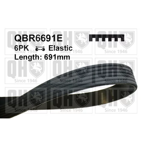 Ozubený klinový remeň QUINTON HAZELL QBR6691E