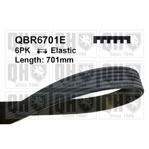 Ozubený klinový remeň QUINTON HAZELL QBR6701E