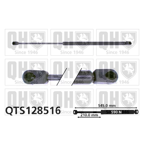 Pneumatická pružina, Batožinový/nákladný priestor QTS128516 (QUINTON HAZELL)