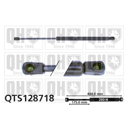 Pneumatická pružina, Batožinový/nákladný priestor QUINTON HAZELL QTS128718