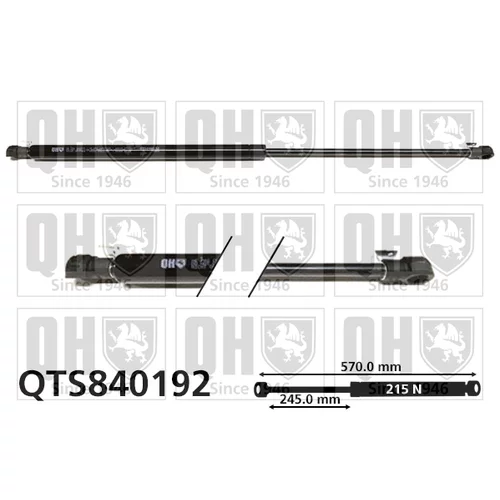 Pneumatická pružina, Batožinový/nákladný priestor QUINTON HAZELL QTS840192