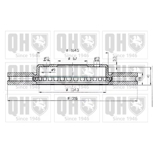 Brzdový kotúč BDC4776 (QUINTON HAZELL) - obr. 1