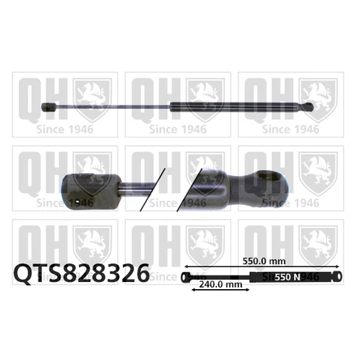 Pneumatická pružina, Batožinový/nákladný priestor QUINTON HAZELL QTS828326