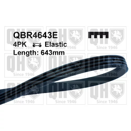 Ozubený klinový remeň QUINTON HAZELL QBR4643E
