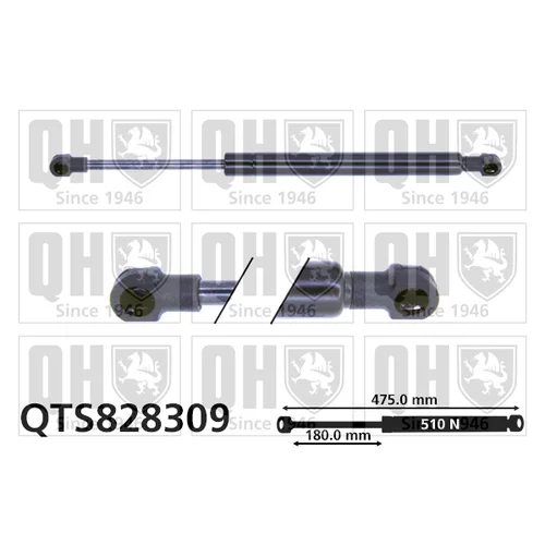 Pneumatická pružina, Batožinový/nákladný priestor QUINTON HAZELL QTS828309
