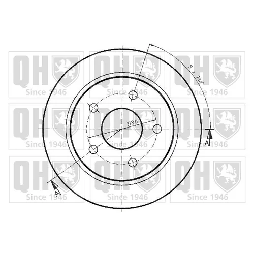 Brzdový kotúč BDC3518 (QUINTON HAZELL) - obr. 1