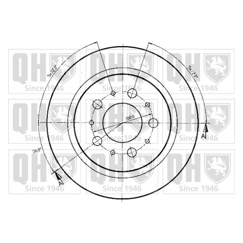 Brzdový kotúč BDC3836 (QUINTON HAZELL) - obr. 1