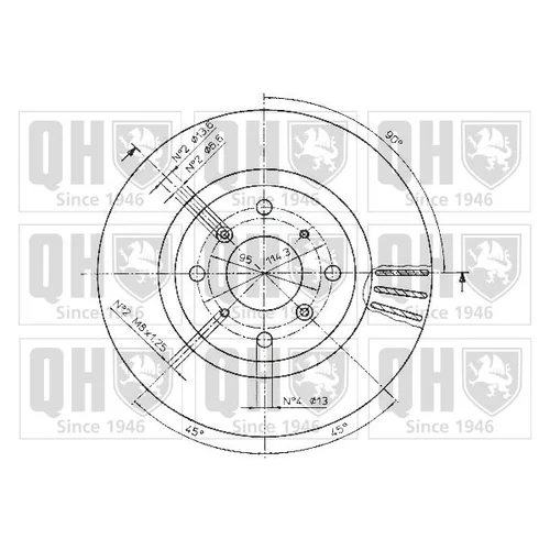 Brzdový kotúč BDC4313 (QUINTON HAZELL) - obr. 1