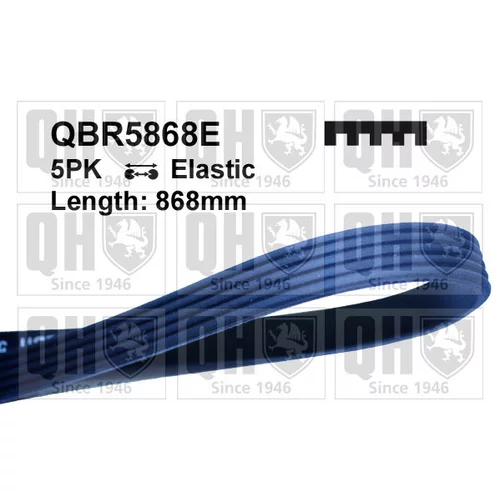 Ozubený klinový remeň QBR5868E (QUINTON HAZELL)