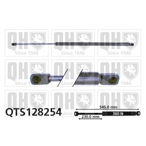 Pneumatická pružina, Batožinový/nákladný priestor QTS128254 (QUINTON HAZELL)