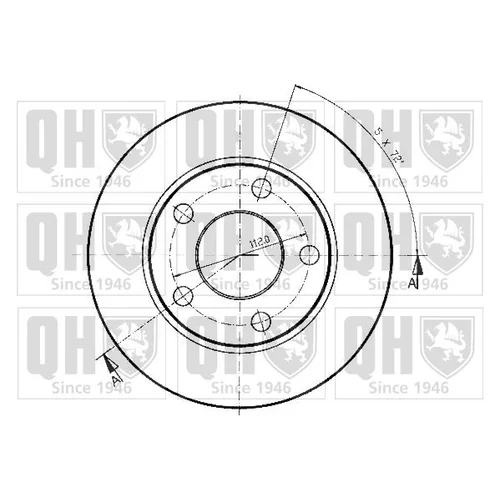 Brzdový kotúč BDC3633 (QUINTON HAZELL) - obr. 1