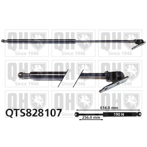 Pneumatická pružina, Batožinový/nákladný priestor QTS828107 (QUINTON HAZELL)