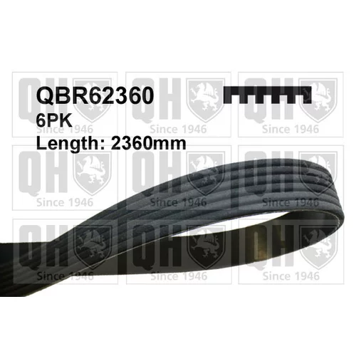 Ozubený klinový remeň QUINTON HAZELL QBR62360