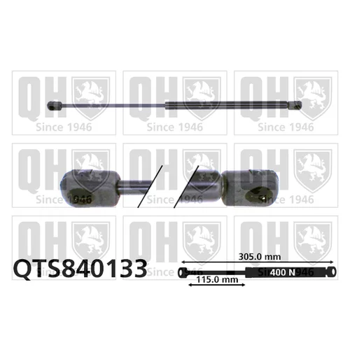 Pneumatická pružina, Batožinový/nákladný priestor QUINTON HAZELL QTS840133