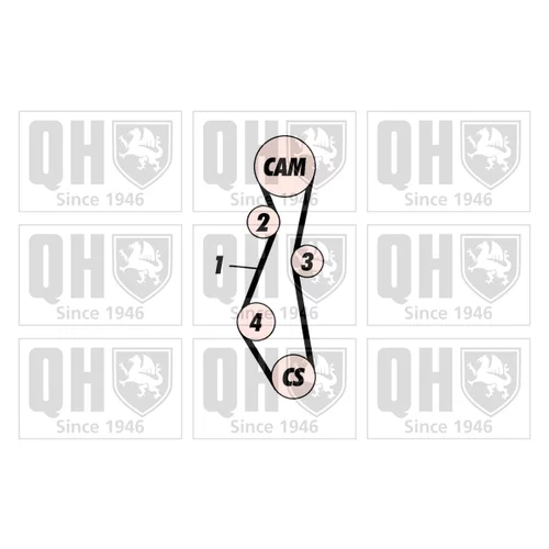 Sada ozubeného remeňa QBK258 (QUINTON HAZELL) - obr. 1