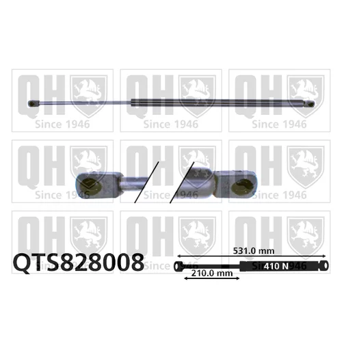 Pneumatická pružina, Batožinový/nákladný priestor QUINTON HAZELL QTS828008
