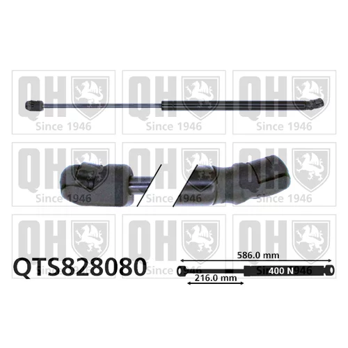 Pneumatická pružina, Batožinový/nákladný priestor QUINTON HAZELL QTS828080
