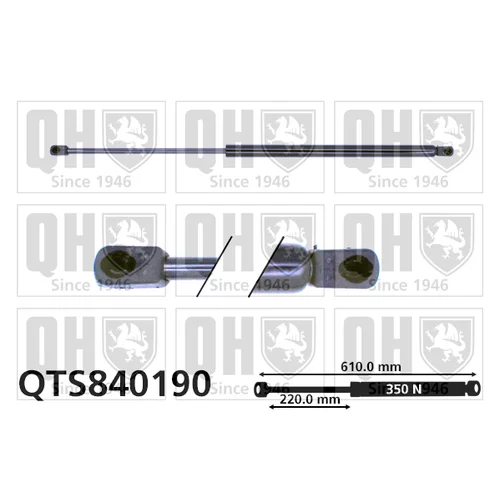 Pneumatická pružina, Batožinový/nákladný priestor QTS840190 (QUINTON HAZELL)