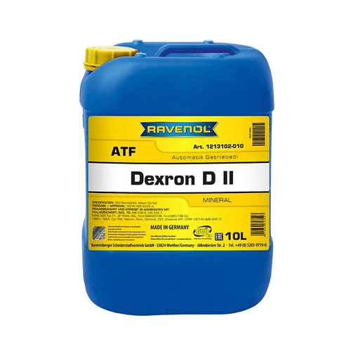 Olej do automatickej prevodovky RAVENOL ATF DEXRON D II 10L