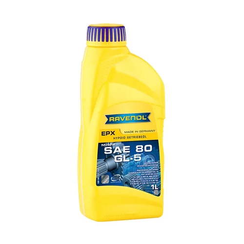 Olej do manuálnej prevodovky RAVENOL EPX SAE 80W GL-5 1L