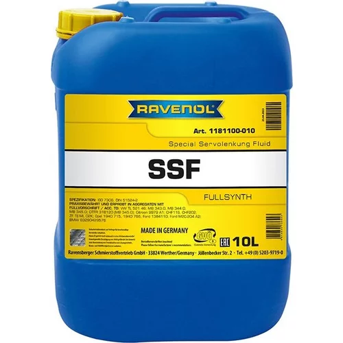 Hydraulický olej RAVENOL SSF SPEC. SERVO FLUID 10L