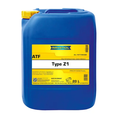 Olej do automatickej prevodovky RAVENOL ATF TYPE Z1 FLUID 20L