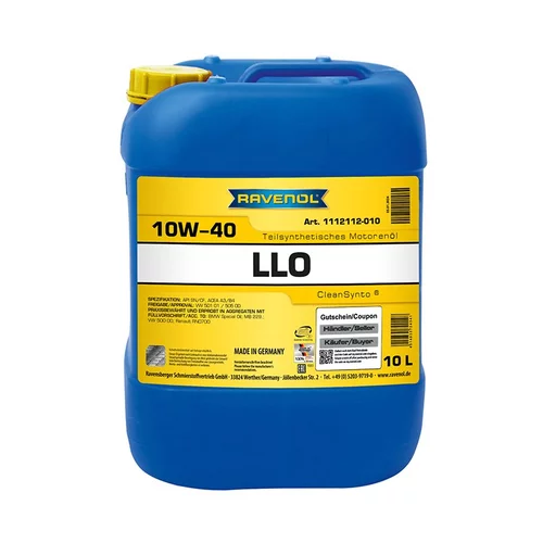 Motorový olej RAVENOL LLO SAE 10W-40 10L