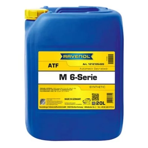 Olej do automatickej prevodovky RAVENOL ATF M 6-SERIE 20L