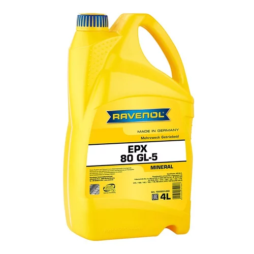 Olej do manuálnej prevodovky RAVENOL EPX SAE 80W GL-5 4L