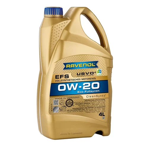 Motorový olej RAVENOL EFS ECO FULL SYNTH. SAE 0W-20 4L