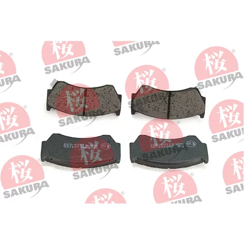 Sada brzdových platničiek kotúčovej brzdy SAKURA 600-10-4185