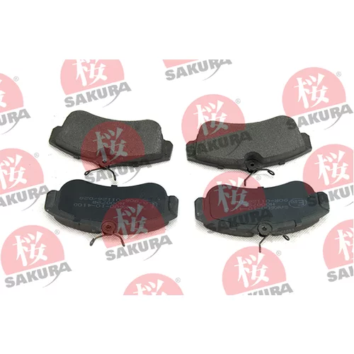Sada brzdových platničiek kotúčovej brzdy SAKURA 600-10-4100