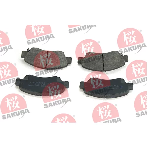 Sada brzdových platničiek kotúčovej brzdy SAKURA 600-40-6696