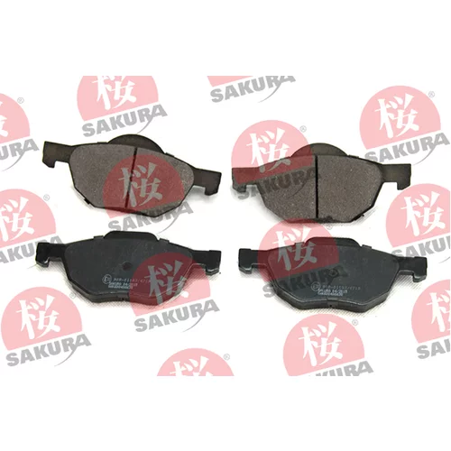 Sada brzdových platničiek kotúčovej brzdy SAKURA 600-40-6638