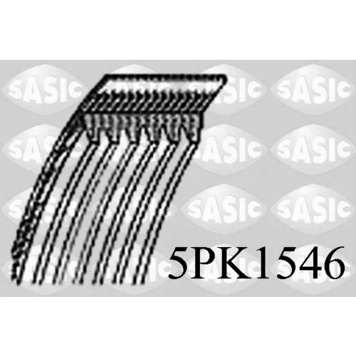 Ozubený klinový remeň SASIC 5PK1546