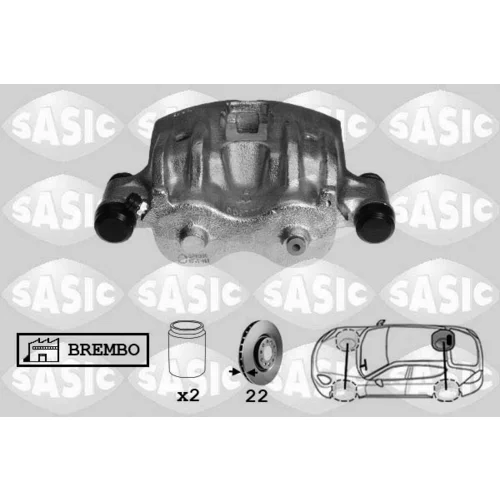 Brzdový strmeň 6506161 /SASIC/