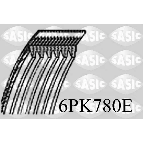 Ozubený klinový remeň SASIC 6PK780E
