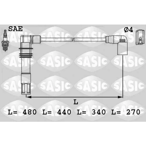 Sada zapaľovacích káblov SASIC 9286013