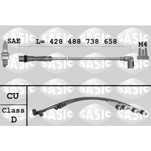 Sada zapaľovacích káblov SASIC 9286052