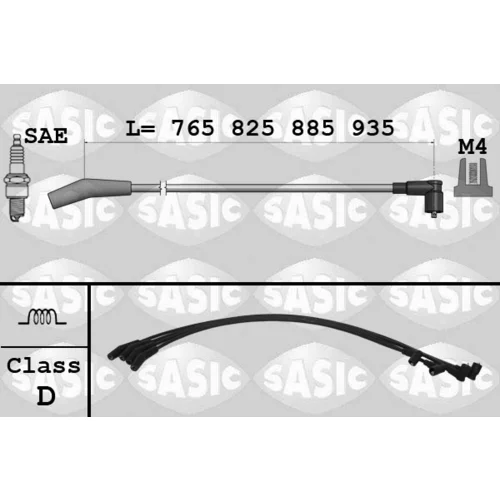 Sada zapaľovacích káblov SASIC 9286070