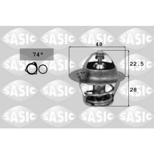 Termostat chladenia 3306024 /SASIC/
