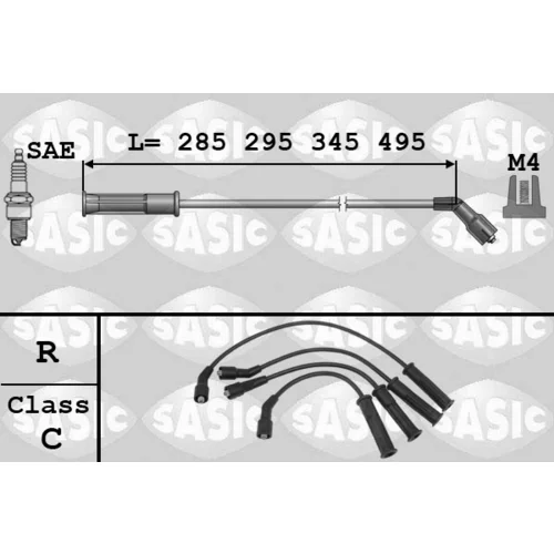 Sada zapaľovacích káblov 9284006 /SASIC/