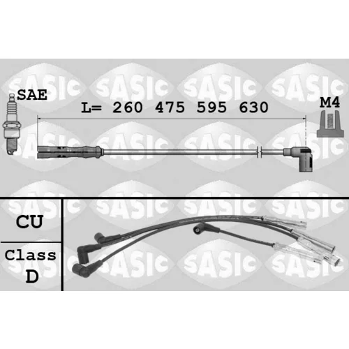 Sada zapaľovacích káblov SASIC 9286042