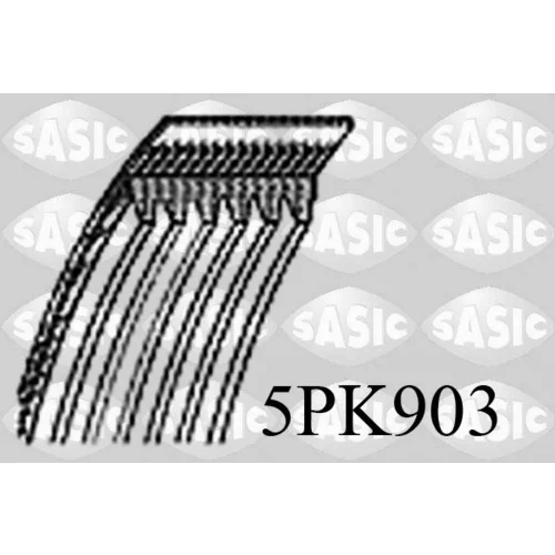 Ozubený klinový remeň SASIC 5PK903